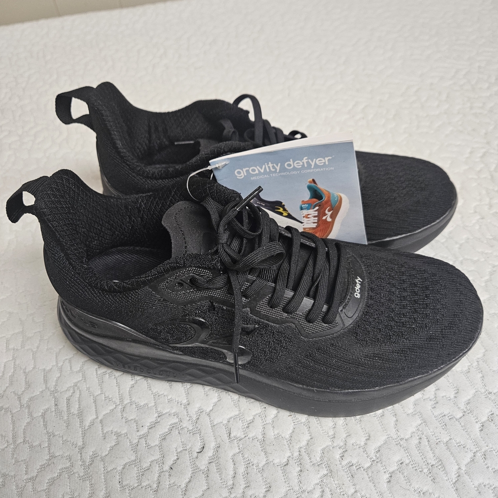 Gravity Defyer Women's 9.5w Black Athletic Shoes XLR8 Black On Black. Lower Pric